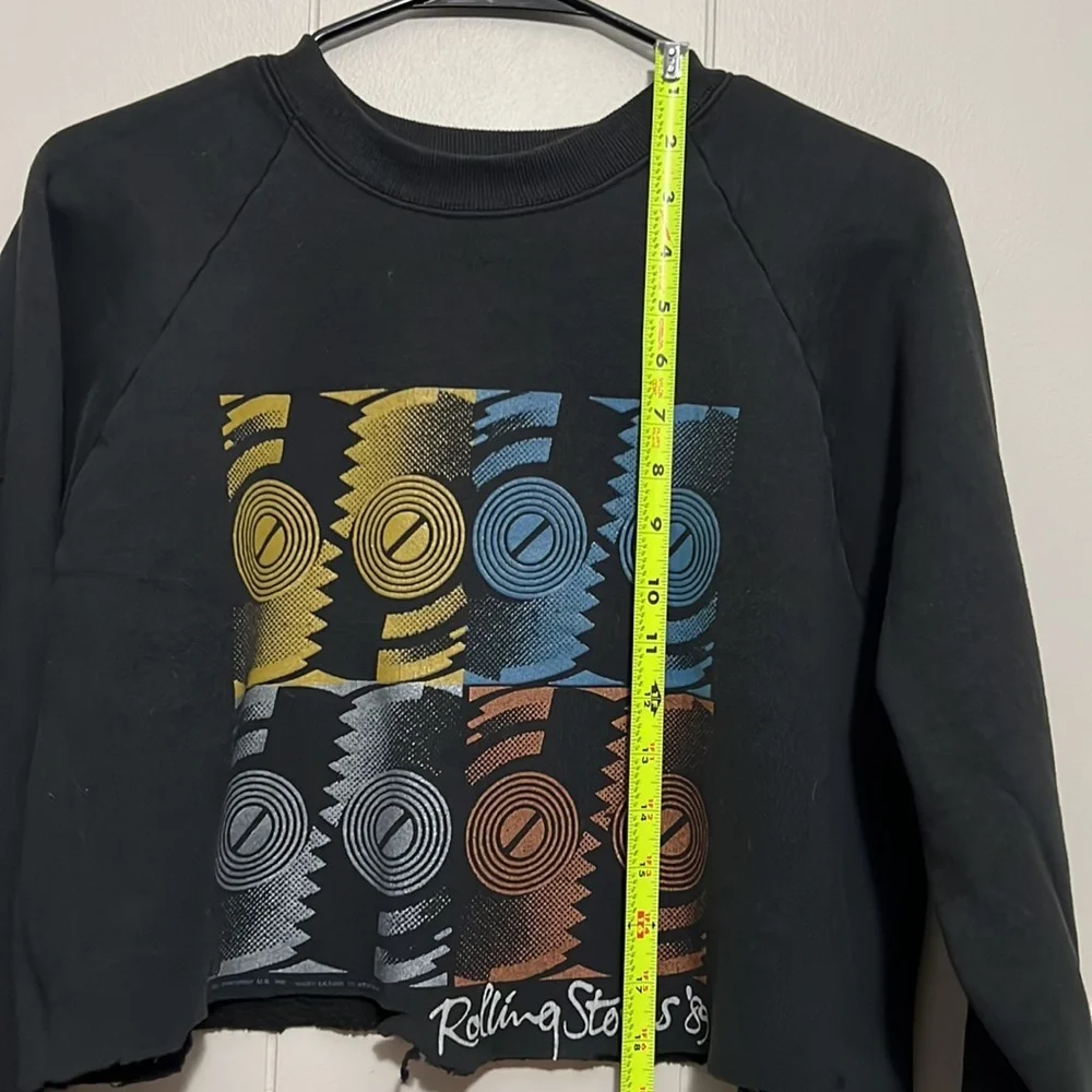 Vintage Hard To Find Rolling Stones 1989 Crewneck Sweater Fruit Of The Loom Tag